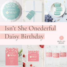 Isn't she Lovely Onederful Daisy 1st Birthday