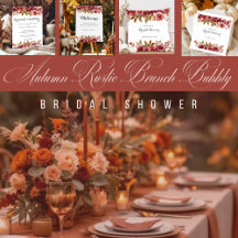 Autumn Rustic  Brunch Bubbly Bridal Shower