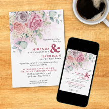 Watercolor Roses Wedding Suite