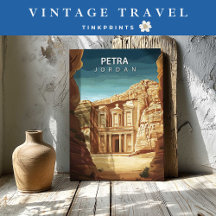 Vintage Travel Destination Canvas Prints