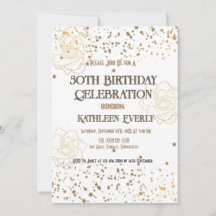 Gold and White 50th Birthday Celebration