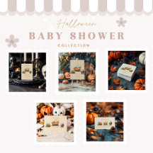Cozy Ghost Cottage Halloween Baby Shower