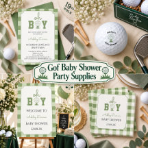Boy's Golf Baby Shower Party Supplies