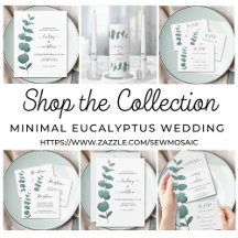 Minimal Eucalyptus Wedding Suite.