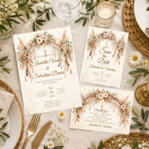 Ethereal Boho Pampas Wedding