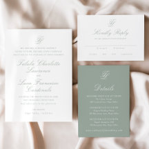 Elegant Monogram Traditional Wedding Collection