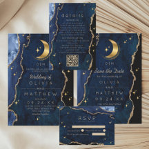 Celestial Navy Wedding Collection