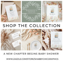 A New Chapter Begins Wildflower Baby Shower 