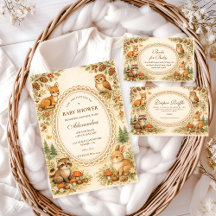 Vintage Storybook Woodland Baby Shower