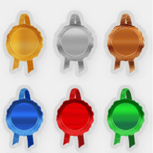 Faux Award or Certificate Seal Ribbons