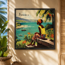 Vintage Travel Poster Jamaica