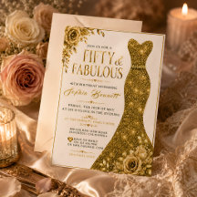 Glamorous Birthday Invitation for Her