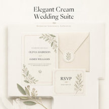 Elegant Cream Wedding Suite Collection