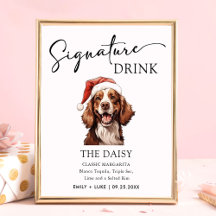 Christmas Cavalier Charles Dog Personalized