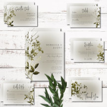 Boho Greenery Modern Wedding Suite