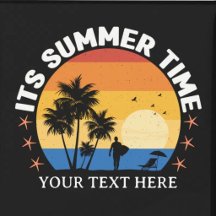 It's Summer Time Tropical Sunset Design