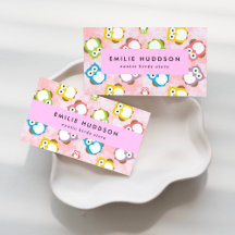 Colorful Owls Business Cards Collection