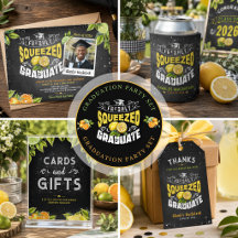 Freshly Squeezed Graduate Invitations & Party Deco