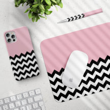 Black Zigzag, Pink - Home Decor and Accessories