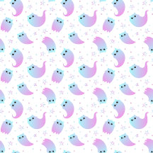 Ghost cats Halloween pattern
