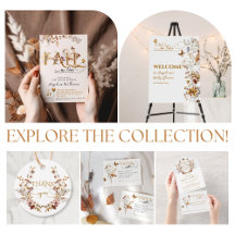 Wildflower Fall in Love Elegant Baby Shower