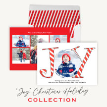 Cute Holiday Joy Typography Photo 