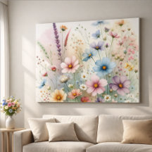 Floral Delights - Faux Canvas Prints