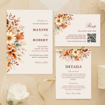 Fall Leaves Autumn Botanical Wedding Collection