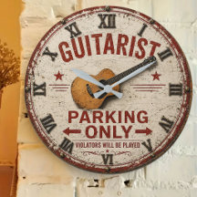 Vintage Music Wall Clocks – Guitar, Drums Musical