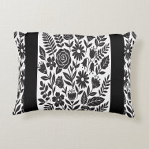Black Floral Silhouette Botanical