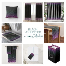 Colorful glitter on black