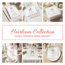 Red White and I Do Modern Bridal Red Theme Suite