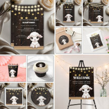 Rustic Little White Lamb Baby Shower