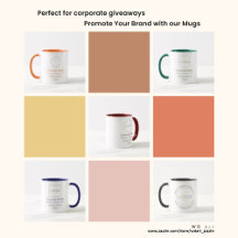 Personalized Corporate Business Logo Branding Mugs