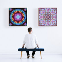 Psychedelic Kaleidoscopic Mandala Prints