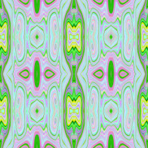 Retro Abstract Pink, Lime Green and Aqua Pattern