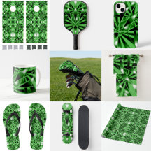 Green Gradient Color Fill Art Perspective Drawing