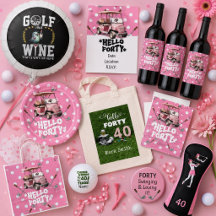 Golf 40th Birthday Party for Woman Golfer