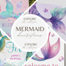  Dive Into Fun 🧜🏻‍♀️ Mermaid Party Decorations