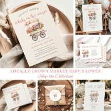 Locally Grown Farmers Market Baby Shower