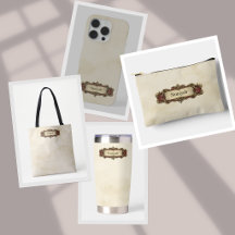 Ivory + Red Ornate Scroll Collection