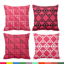 Triangle Pattern Pillows - Living Room