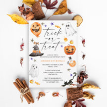 Trick or Treat Halloween Birthday Party