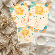 Boho Yellow Sunshine Baby Shower 