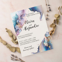 Cosmic Watercolor Wedding Suite
