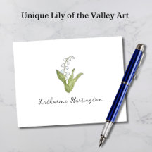 Lily of the Valley Floral Stationery and Gifts