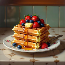 Fun Waffle Themed Gifts and Cards