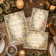 Romantic Art Nouveau Botanical Elegance Wedding