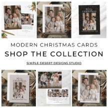 Modern Holiday Christmas Cards