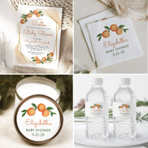 Little Cutie Orange Baby Shower